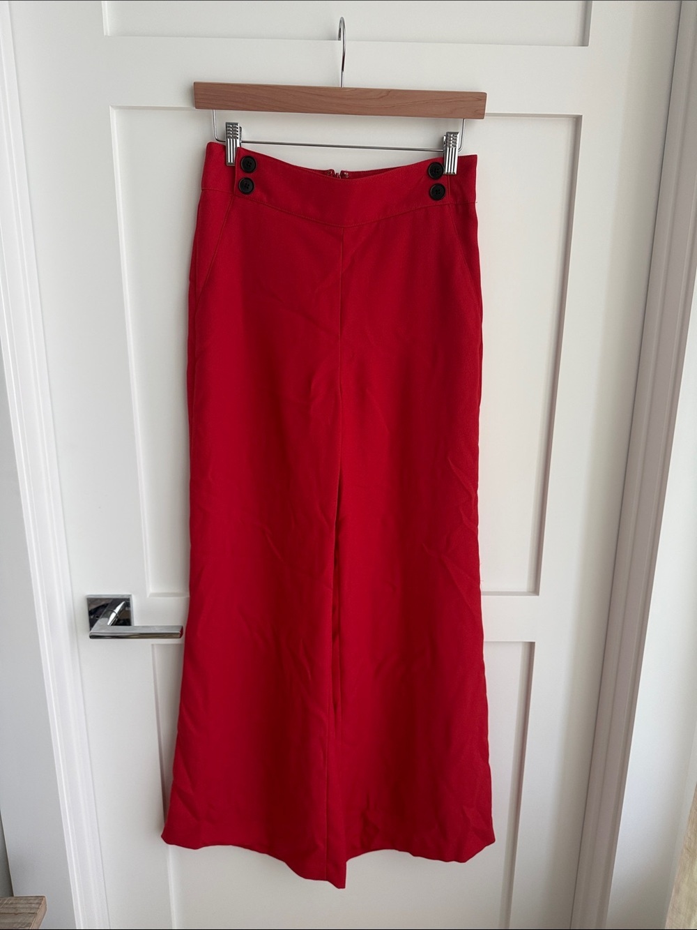 Veronica Beard High waisted wide leg trousers